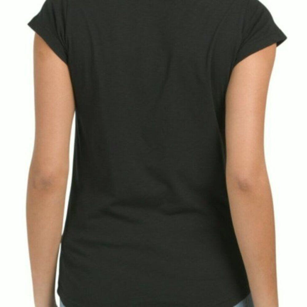 zadig and voltaire Skinny Short Sleeve Mon Amour Foil Tee M - Picture 2 of 7